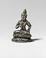 Seated Bodhisattva Vajrapani (?), Silver, Indonesia (Java)