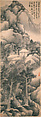 Dwelling among mountains and clouds, Gong Xian  Chinese, Hanging scroll; ink on paper, China