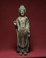 Standing Buddha, Gilt bronze, Korea