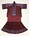 Ensemble, linen, hemp, silk, metal, China (Miao-Geyi)