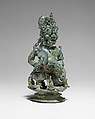 Top of a Bell in the Form of a Demon King or Guardian, Bronze, Indonesia (Java)