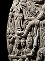 Stele with the Twin Shravasti Miracles, Sandstone, Central Thailand