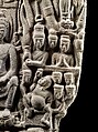 Stele with the Twin Shravasti Miracles, Sandstone, Central Thailand