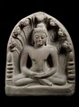 Buddha in Meditation under a Seven-Headed Naga, Sandstone, Central Thailand