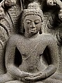 Buddha in Meditation under a Seven-Headed Naga, Sandstone, Central Thailand