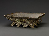 Ritual vessel (fu) lid, Copper alloy, China