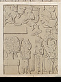 Drawings of the gateways at Sanchi, Frederick Charles Maisey (British, 1825–1892), Pencil with opaque watercolor highlights on paper, India