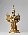 Thousand-Armed Chenresi, a Cosmic Form of the Bodhisattva Avalokiteshvara, Sonam Gyaltsen (Tibetan, active 15th century), Gilt copper alloy, Central Tibet, Shigatse