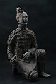 Kneeling Archer, Earthenware with traces of pigments, China
