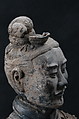 Kneeling Archer, Earthenware with traces of pigments, China