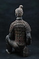 Kneeling Archer, Earthenware with traces of pigments, China