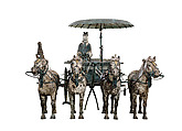 Chariot Model (Modern Replica) | China | Original: Qin dynasty (221\u2013206 B.C.) | The Met