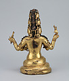 Rahula, Gilt copper alloy, turquoise, and coral, Tibet