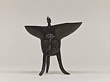 Ritual wine cup (jue), Copper alloy, China
