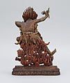 Yama Dharmaraja, Wood, metal, and pigments, Mongolia