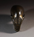 Cup in the shape of an ox-head, Shizheng (Chinese, act. ca. 16th–17th century), Parcel gilt copper alloy, China