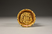 Water container and spoon, Gilt copper alloy, China