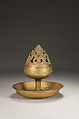 Mountain-shaped incense burner, Copper alloy, China