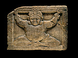 Pillar abacus: elephants venerating the Rāmagrāma stupa, Limestone, India, Amaravati Great Stupa, Guntur district, Andhra Pradesh
