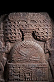 Drum panel with stupa veneration and seminal Buddha-life events, Limestone, India, Dupadu Great Stupa, Prakasam district, Andhra Pradesh