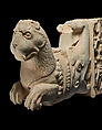 Torana architrave with lion makara, Limestone, India, Phanigiri, Suryapet District, Telangana