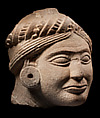 Portrait of a donor (?), Sandstone, India, Sarnath, Uttar Pradesh