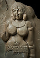 Yakshi, Limestone, India, Amaravati Great Stupa, Guntur district, Andhra Pradesh