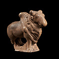 Lion figurine, Double-molded clay, India, Kondapur, Medak district, Telangana