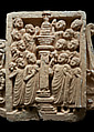 Torana architrave with elephant makara, Limestone, India, Phanigiri, Suryapet District, Telangana