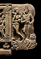 Ayaka cornice with three narrative scenes, Limestone, India, Nagarjunakonda, Gunter District, Andhra Pradesh