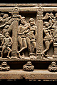 Ayaka cornice with three narrative scenes, Limestone, India, Nagarjunakonda, Gunter District, Andhra Pradesh