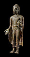 Buddha Shakyamuni granting boons, Copper alloy, India, Nelakondapalli, Khammam District, Telangana