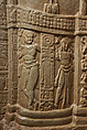 Stupa drum slab honoring the Buddha as a flaming pillar, Limestone, India, Amaravati Great Stupa, Guntur district, Andhra Pradesh