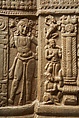 Stupa drum slab honoring the Buddha as a flaming pillar, Limestone, India, Amaravati Great Stupa, Guntur district, Andhra Pradesh
