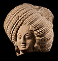 Portrait of a donor (?), Sandstone, India, Sarnath, Uttar Pradesh