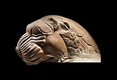 Fragment of a lion capital, Sandstone, India, Masarh, Shahabad district, Bihar