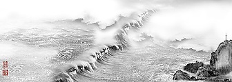 View of Tide, Yang Yongliang (Chinese, born 1980), Inkjet print, China