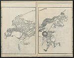 Illustrations of Chinese Poems Chosen from Toshisen's Book (Tōshisen ehon) 唐詩撰畫本, Katsushika Hokusai 葛飾北斎 (Japanese, Tokyo (Edo) 1760–1849 Tokyo (Edo)), Five volumes; ink on paper, Japan