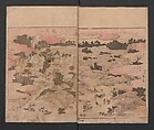Illustrated Book of Outings in Edo (Ehon Azuma asobi) 画本東都遊; 東遊, Katsushika Hokusai 葛飾北斎 (Japanese, Tokyo (Edo) 1760–1849 Tokyo (Edo)), Three volumes; ink and color on paper, Japan