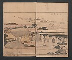 Illustrated Book of Outings in Edo (Ehon Azuma asobi) 画本東都遊; 東遊, Katsushika Hokusai 葛飾北斎 (Japanese, Tokyo (Edo) 1760–1849 Tokyo (Edo)), Three volumes; ink and color on paper, Japan
