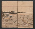 Illustrated Book of Outings in Edo (Ehon Azuma asobi) 画本東都遊; 東遊, Katsushika Hokusai 葛飾北斎 (Japanese, Tokyo (Edo) 1760–1849 Tokyo (Edo)), Three volumes; ink and color on paper, Japan