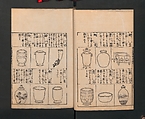 Illustrated Encyclopedia of China (Morokoshi kinmō zui) 唐土訓蒙図彙, Tachibana Morikuni 橘守国 (Japanese, 1679–1748), Set of two woodblock printed books; ink on paper, Japan