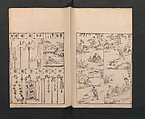 Illustrated Encyclopedia of China (Morokoshi kinmō zui) 唐土訓蒙図彙, Tachibana Morikuni 橘守国 (Japanese, 1679–1748), Set of two woodblock printed books; ink on paper, Japan