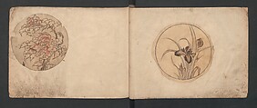 Album of Sketches for Lacquer Decoration (Makie) 蒔絵, Kozōtei Makihan 小蔵亭 蒔半 (Japanese), Ink and color on paper, Japan