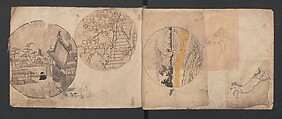 Album of Sketches for Lacquer Decoration (Makie) 蒔絵, Kozōtei Makihan 小蔵亭 蒔半 (Japanese), Ink and color on paper, Japan
