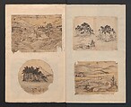 Album of Sketches for Lacquer Decoration (Makie shitae no zu) 蒔絵下絵の図, Unidentified artist, Ink and color on paper, Japan