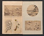 Album of Sketches for Lacquer Decoration (Makie shitae no zu) 蒔絵下絵の図, Unidentified artist, Ink and color on paper, Japan