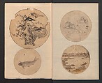 Album of Sketches for Lacquer Decoration (Makie shitae no zu) 蒔絵下絵の図, Unidentified artist, Ink and color on paper, Japan
