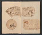 Album of Sketches for Lacquer Decoration (Makie shitae no zu) 蒔絵下絵の図, Unidentified artist, Ink and color on paper, Japan