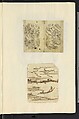 Album of Sketches for Lacquer Decoration (Makie) 蒔絵, Unidentified artist, Ink and color on paper, Japan